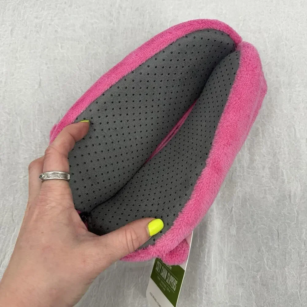 Northeast Outfitters Cozy Cabin Girls' Unicorn Slippers Size Small Hot Pink